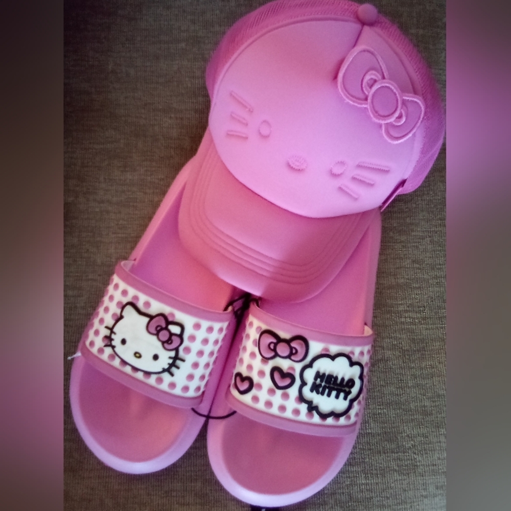 Ladies "Pretty In Pink" Sandals & Cap (MORE SIZES, Now!)
